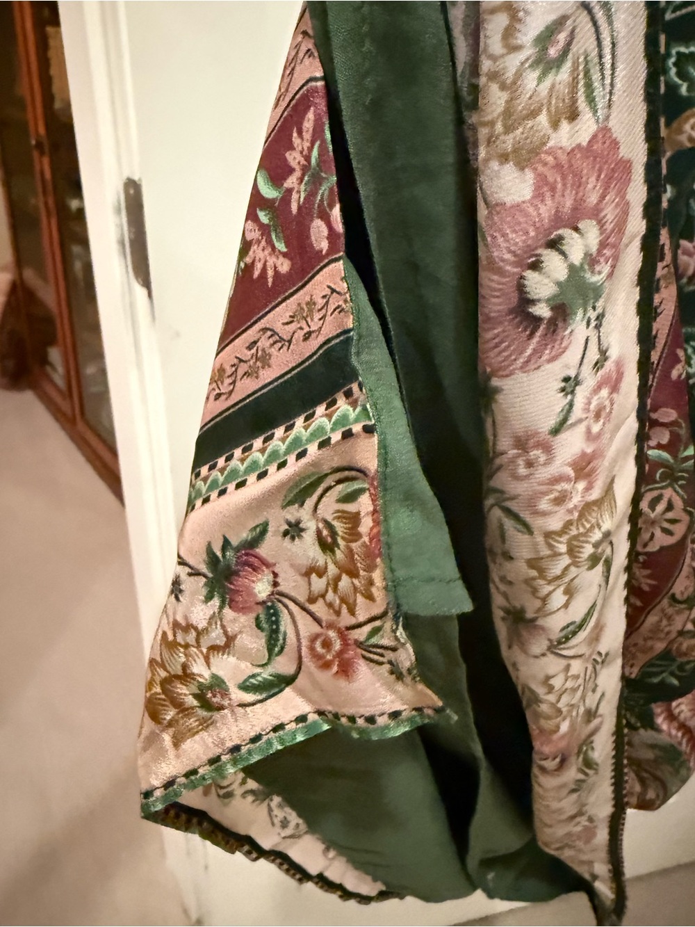 Farm Rio, green flowering garden midi dress size small - Picture 5 of 5